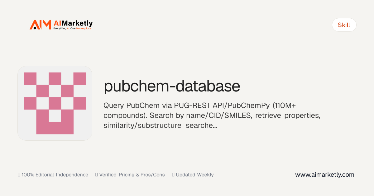 PubChem Database: Claude Code Skill — AIMarketly
